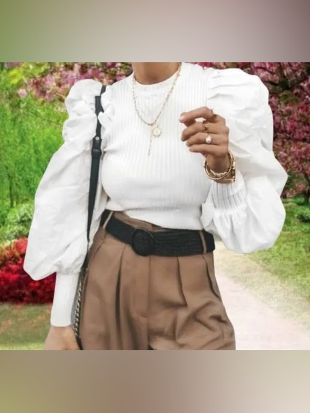 Puff Sleeve Rib Knit Top Bundle - Picture 7 of 7